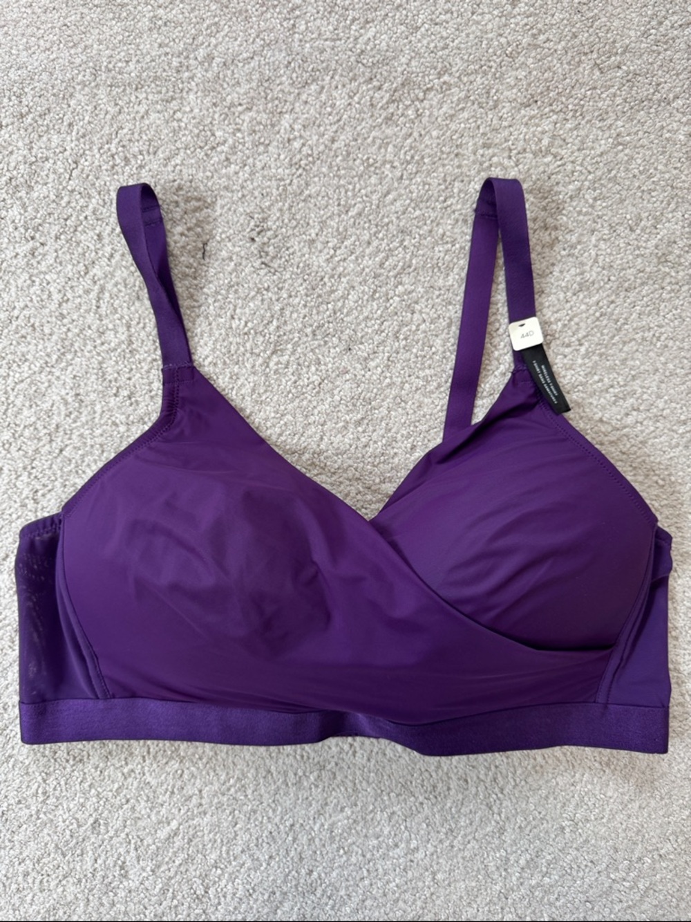 Deesse NWT Wireless T-Shirt Bra Purple Sz44D